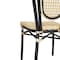 Flash Furniture Cannes Thonet French Bistro Stacking Chair, Natural PE Cane Rattan and Black Aluminum Frame, 4PK 4-SDA-AD642110-1-NAT-BK-GG - alternate 2